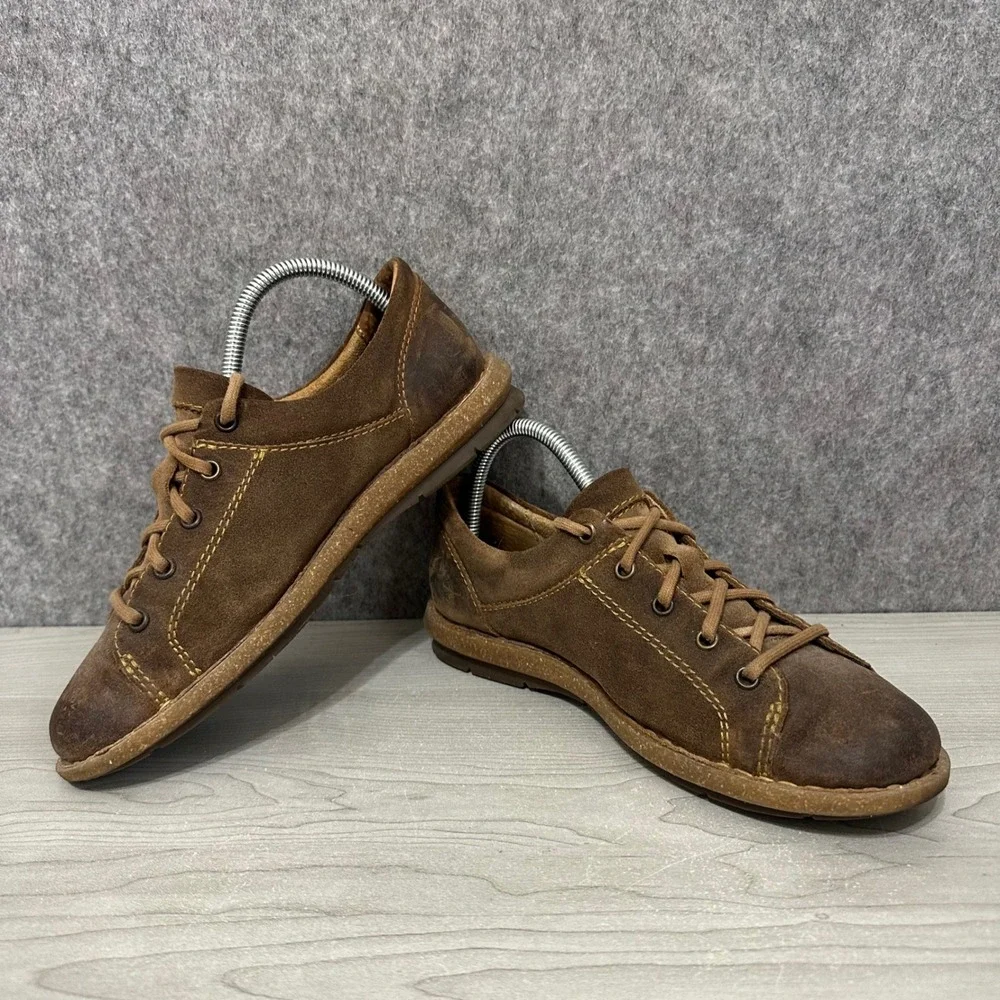 Born Trevan Lace Up Shoes Womens‎ 9 Brown Suede Leather Comfort Opanka